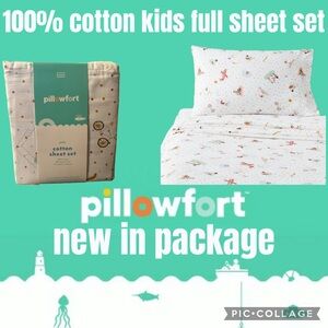 Target Pillowfort 100% Cotton Kids Sheet Set Kids Bedding Size Full Bed